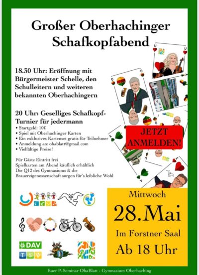 Großer Oberhachinger Schafkopfabend P-Seminar OhaBlatt