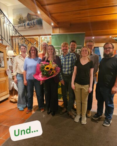 Der Vorstand des OVs mit Nina und Ralf